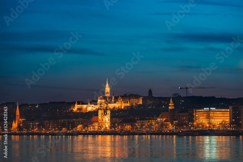 Night view of Budapest