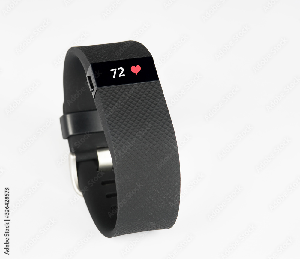 Sports Activity Tracker Wristband with Red Heartrate