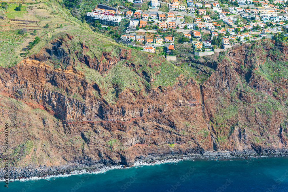 Village high up on cliff, Madeira
