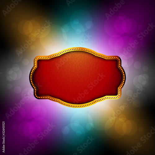 Shiny Leather Texture banner on light color background vector illustration
