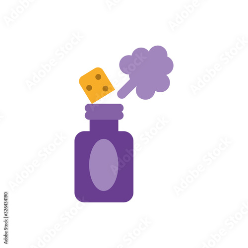 spray prank bottle, flat style icon
