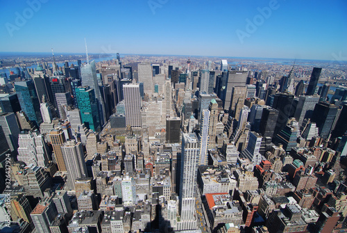 The Manhattan skyline as seen from the Empire State Building