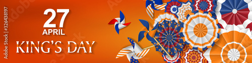 King's Day Celebrate Vector Design - King's Birthday in the Netherlands.
