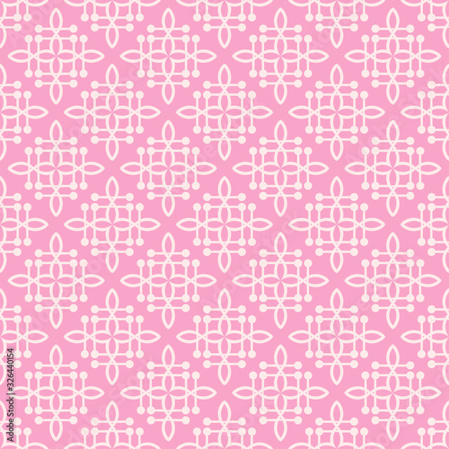 Decorative Pink Background Pattern. Seamless Pattern. Vector.