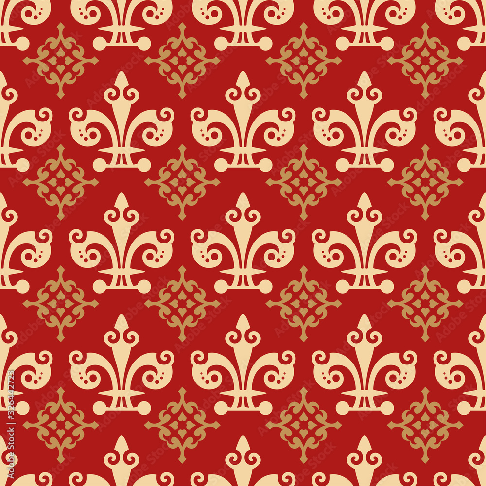 Damask Background. Vintage style. Seamless Pattern. Texture Wallpaper. Vector