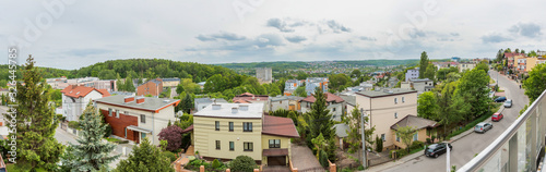 Full length view of house rental business residence