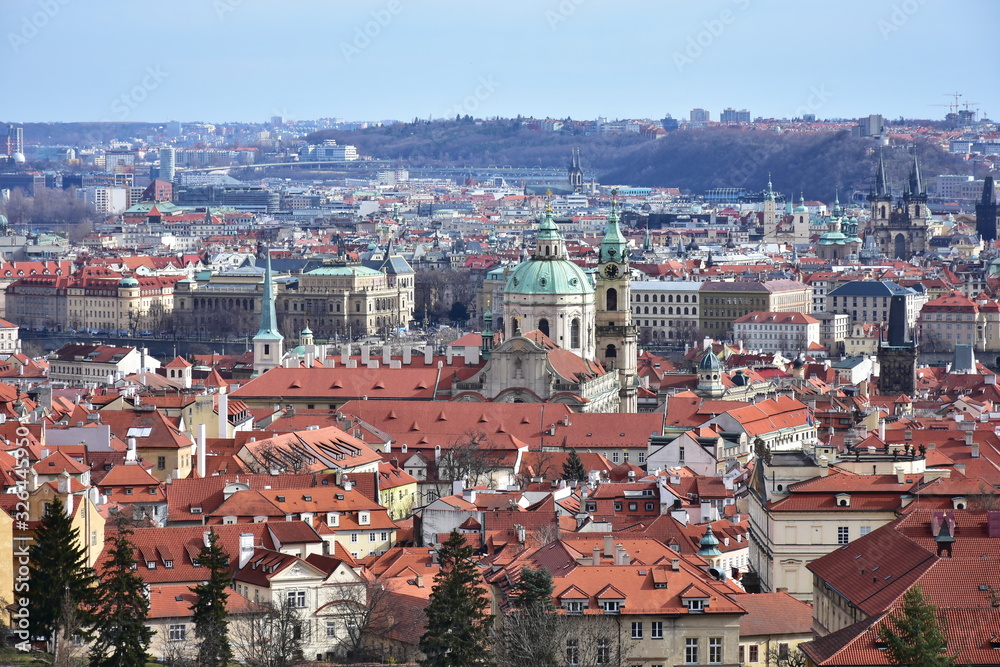 Prague,capital city of Czech republic,view from Strahov