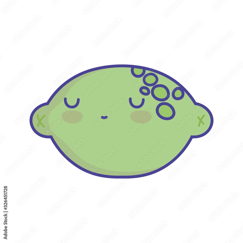 citrus lemon character cartoon food cute flat style icon citrus lemon character cartoon food cute flat style icon