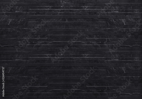 Strip parallels stone wall cladding texture black map for 3d graphics photo
