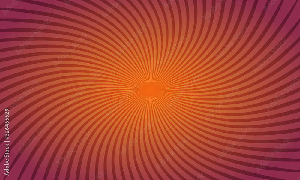 Orange waves stripe background with gradient