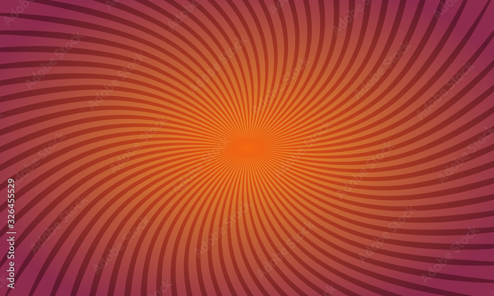 Obraz premium Orange waves stripe background with gradient