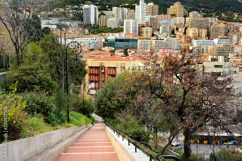 Fototapeta Naklejka Na Ścianę i Meble -  View of Monaco cityscape. Cote d'azur.