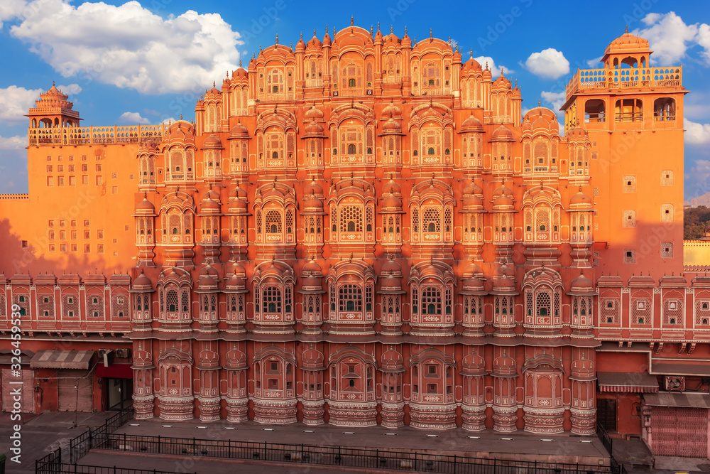 Hawa Mahal Palace, part of the City Palace Complex of Jaipur, Rajasthan, India