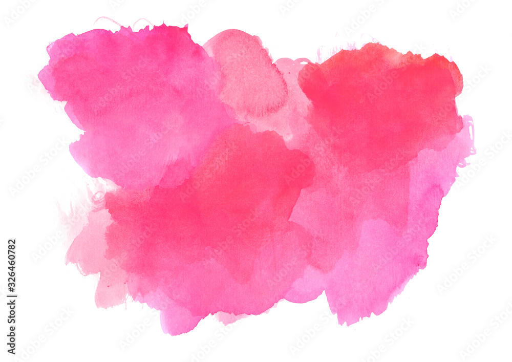  red watercolor gradient cloud.Watercolor paint.Abstract colorful background.