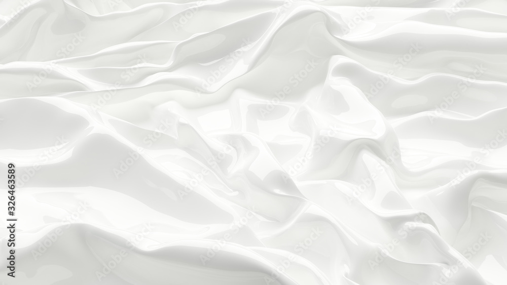 Obraz premium 3D Illustration White Abstract Texture