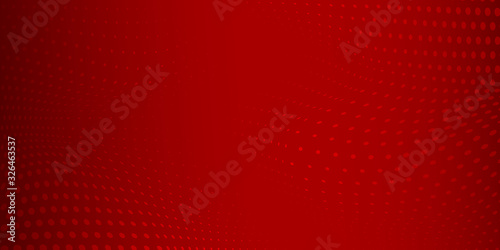 Abstract background made of halftone dots in red colors