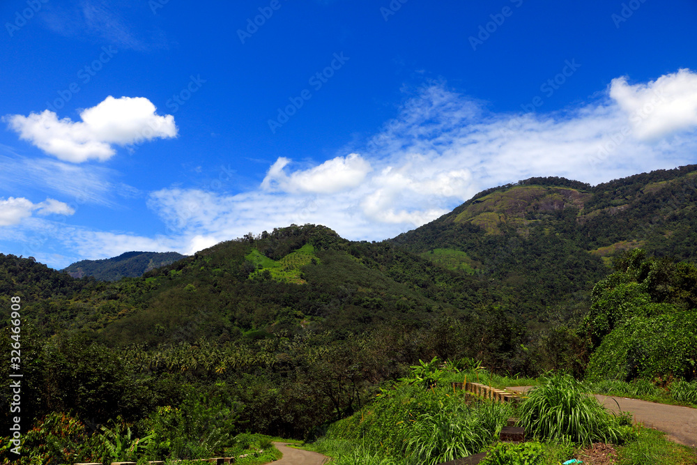 Obraz premium Beautiful landscape in Asia, Cloud with bluish sky, 