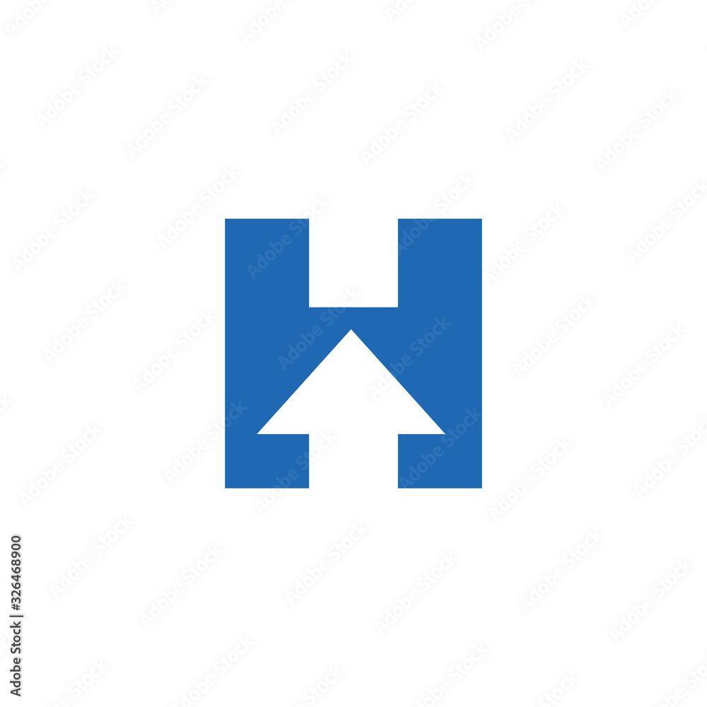 Letter H logo icon design template elements. Vector color sign. Letter H logo icon design template elements. Vector color sign.