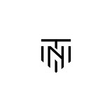 TN NT T N Letter Initial Logo Design