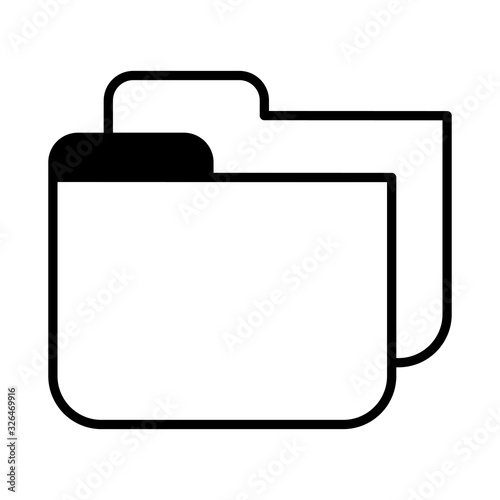 folder of file on white background