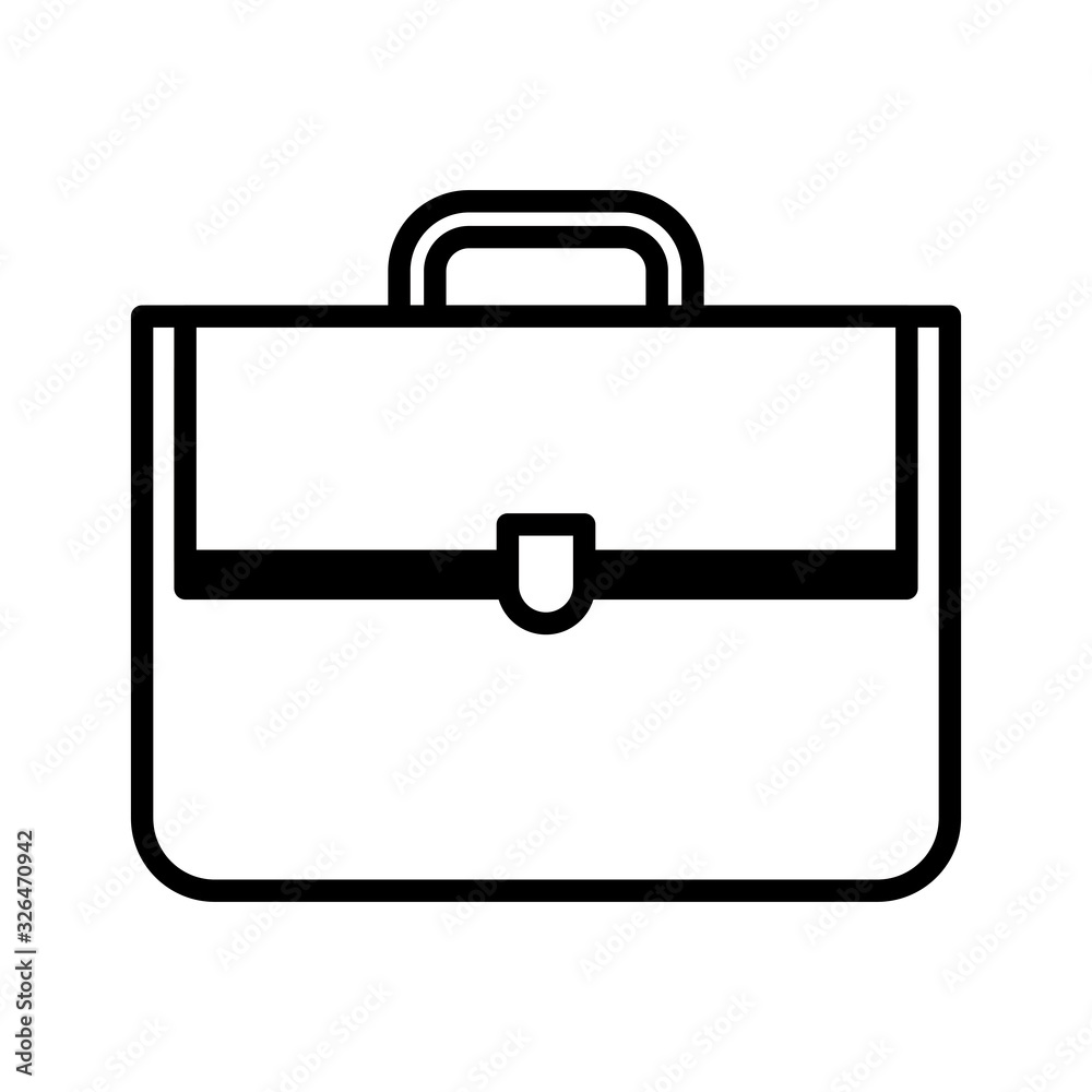 briefcase business bag for document on white background briefcase business bag for document on white background