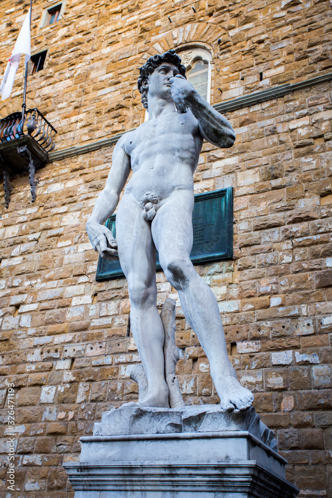 Naklejka premium Statue in Florence, Italy
