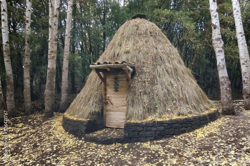 Antique Shelter Shaped Like A Cone in Etna Park, Sicily photo