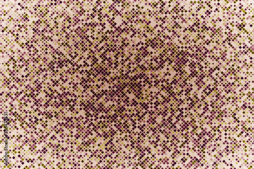 Abstract pixel mosaic color illustration. Squares and bricks.