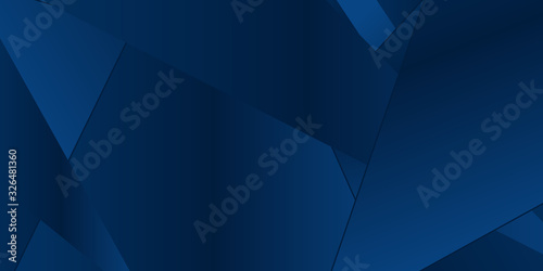 Blue triangle abstract presentation background.