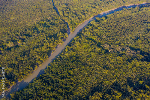 aerial view of Sundarbans