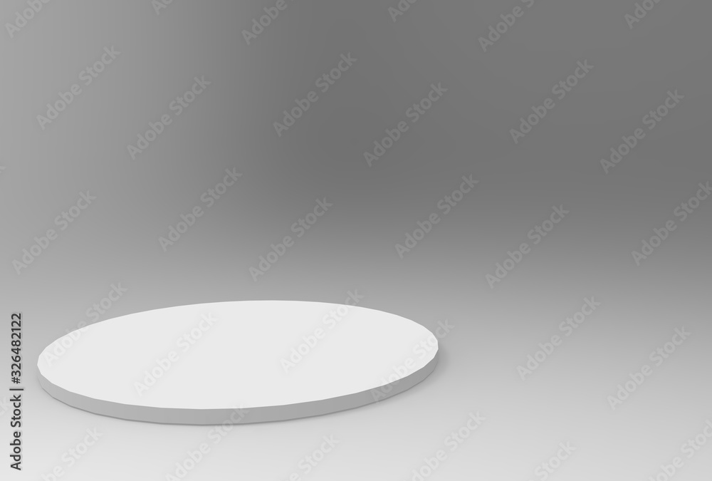 3d gray white cylinder podium minimal studio background. Abstract 3d geometric shape object illustration render. 3d gray white cylinder podium minimal studio background. Abstract 3d geometric shape object illustration render.