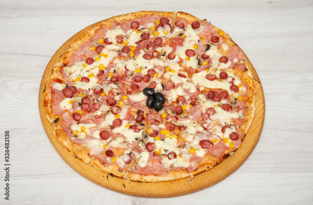 Pizza Primavera traditional italian meal Pizza Primavera traditional italian meal