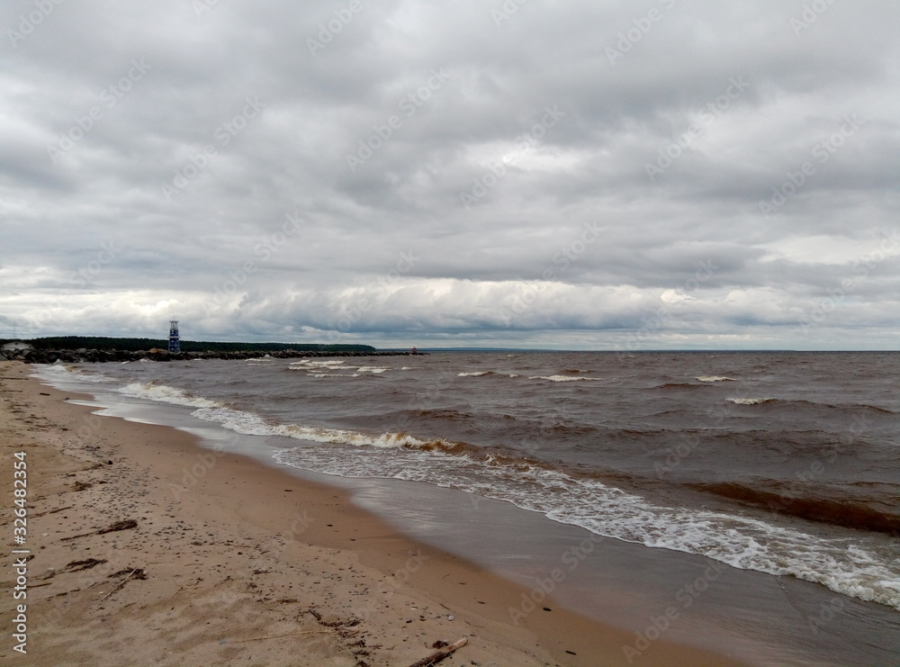 small waves at the beach