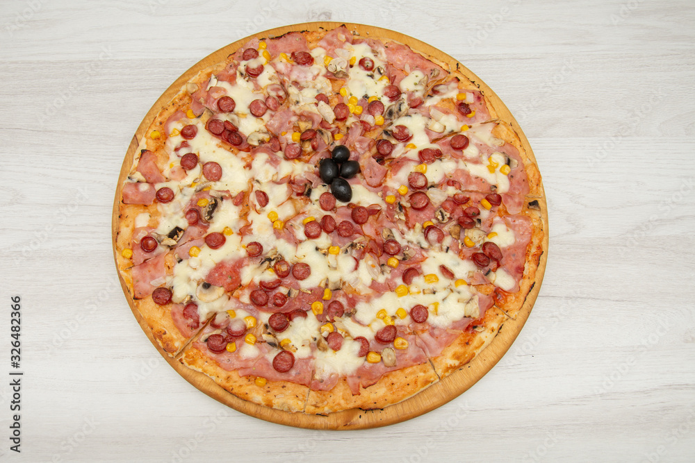 Pizza Primavera traditional italian meal Pizza Primavera traditional italian meal