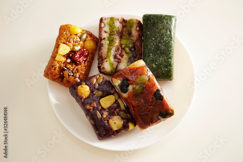 Korean sweet rice cake dessert photo