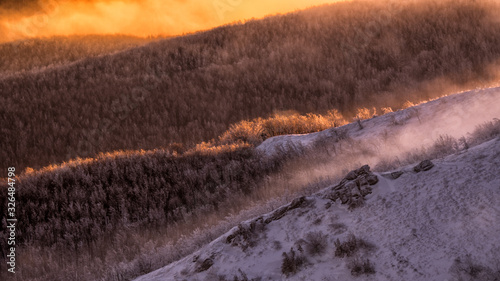 Fototapeta Naklejka Na Ścianę i Meble -  Stunning mountain landscape. Bieszczady Mountains. Poland.