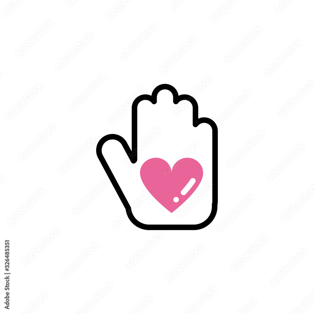 Love bottle with hearts inside. Pink and blue. Love Card. Vector illustration