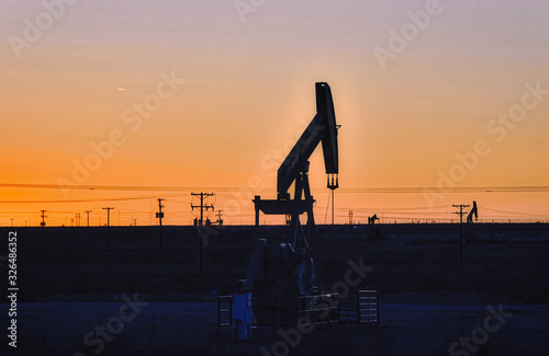 Oil Rig during sunset