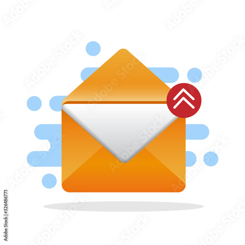 Email direct marketing, Email advertising, Email concept