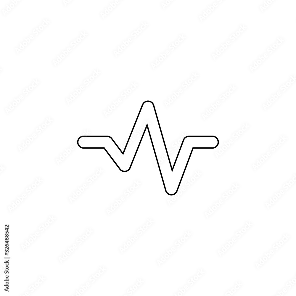 Earthquake icon. Seismic wave symbol. Logo design element Earthquake icon. Seismic wave symbol. Logo design element