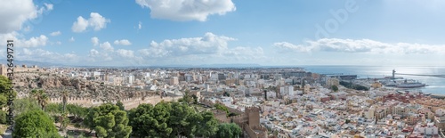 panoramic view of Almeria in Spain