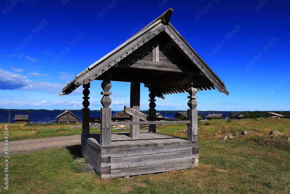 Wooden architecture on Kizhi island. Lake Onega. Karelia Wooden architecture on Kizhi island. Lake Onega. Karelia