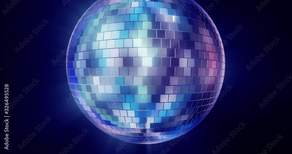 Abstract disco ball animation background loop