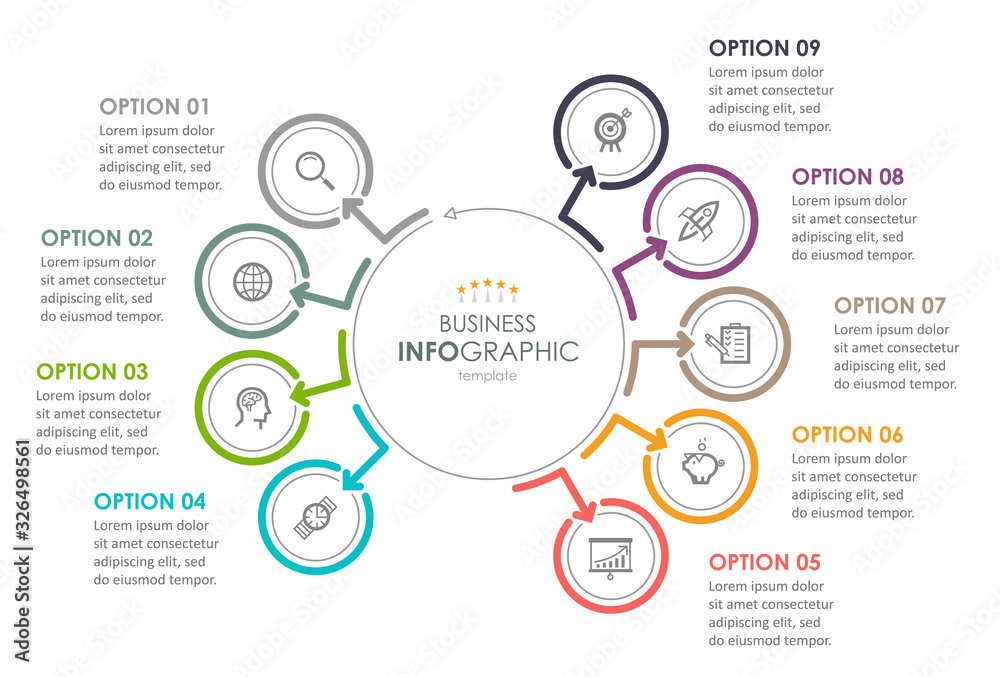 Vector infographic template Vector infographic template