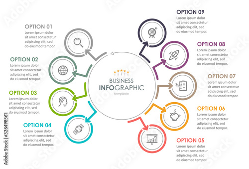 Vector infographic template