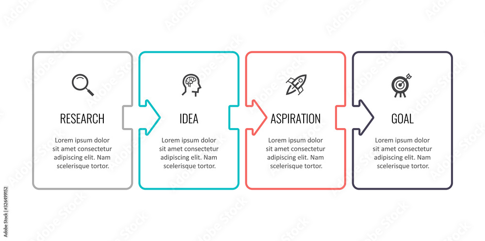 Obraz premium Vector infographic template