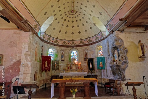 Église Sainte-Anne du Guerno, Morbihan, Bretagne, France photo