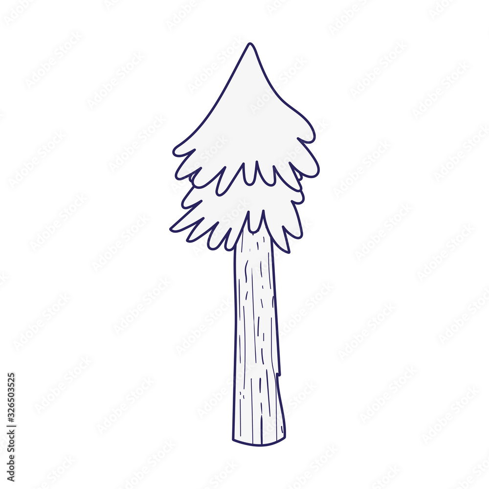greenery tree plant foliage forest icon design line style greenery tree plant foliage forest icon design line style