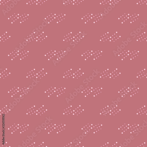 Seamless geometric patterns on a delicate background of dusty rose color. Design in muted pastel tones for textile, cards, wallpaper, decoration, fabric, poster, packing, web, any girlish style items
