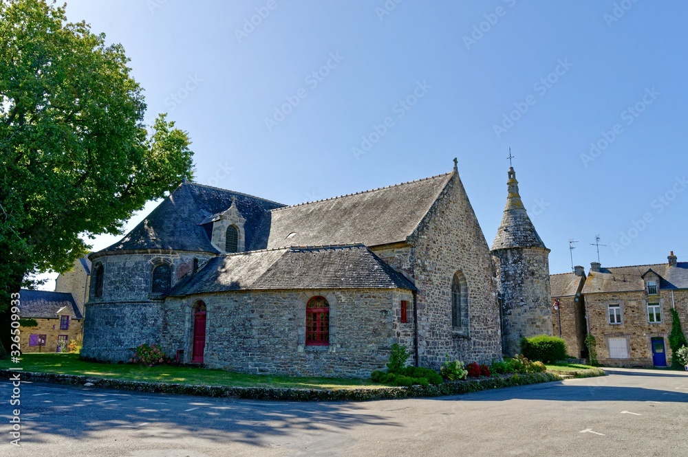 Église Sainte-Anne du Guerno, Morbihan, Bretagne, France